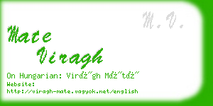 mate viragh business card